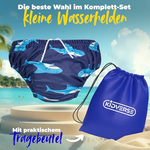 KIDVERSE Schwimmwindel Baby 1-2 Jahre - Schwimmwindeln wiederverwendbar – Ansicht 3