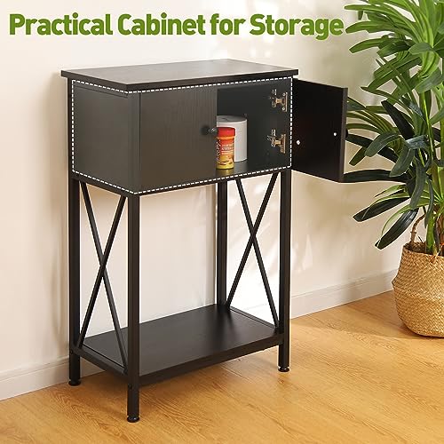 LAQUAL 10 Gallon Fish Tank Stand with Cabinet, Double Aquarium Stand for 10 & 5 Gallon Fish Tank, Heavy Metal Stand with Stable Structure, Adjustable Table Feet & Anti-tilt Device - Image 4