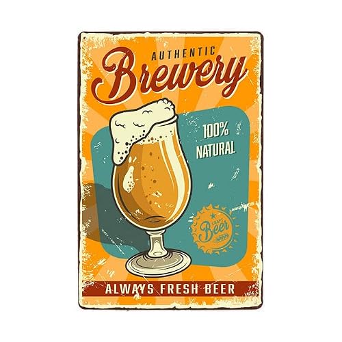 Beer Sign - Metal Tin Sign Retro Vintage Plaque