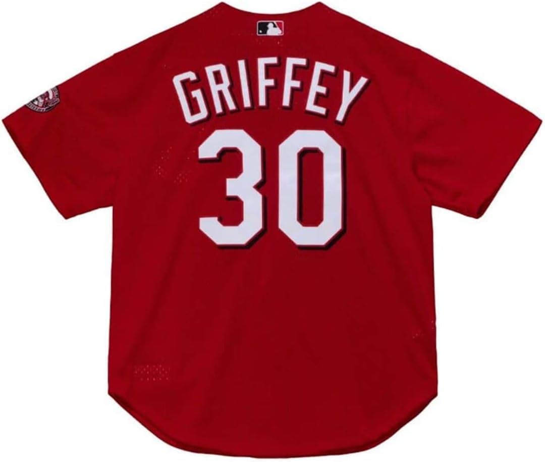 Authentic Ken Griffey Jr Cincinnati Reds 2000 Button Front Jersey