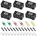 Portafusibili Impermeabile In-Line AWG 4-8 Con 2 Fusibili AGU Da 60A Per Auto E Impianti Audio (2 Pezzi)