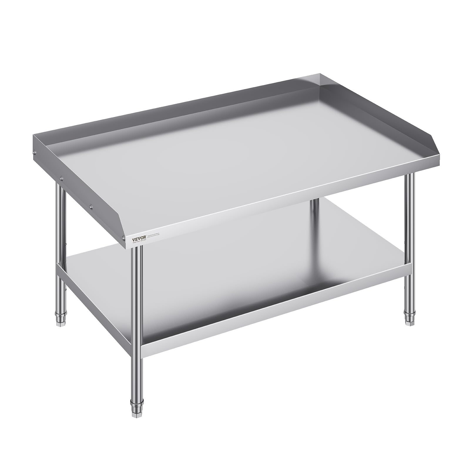 VEVOR Edelstahl-Arbeitstisch, silberfarben, 762 x 1219 x 660 mm
