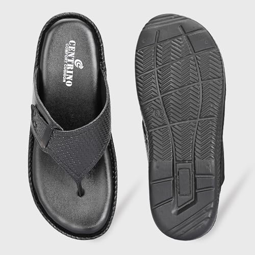 Image of Centrino Sandal for Men | Casual Open Toe Slippers /Flip Flop /Slides Anti Slip on for Men's | Modern slipper Look with Straps | Comfortable Casual look sandal for Men's (9511)