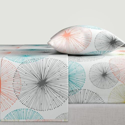 Image of Wakefit 100% Cotton 200 TC Flat Bedsheet with 1 Pillow Cover | Single Size (90x60 inches) | Margaret