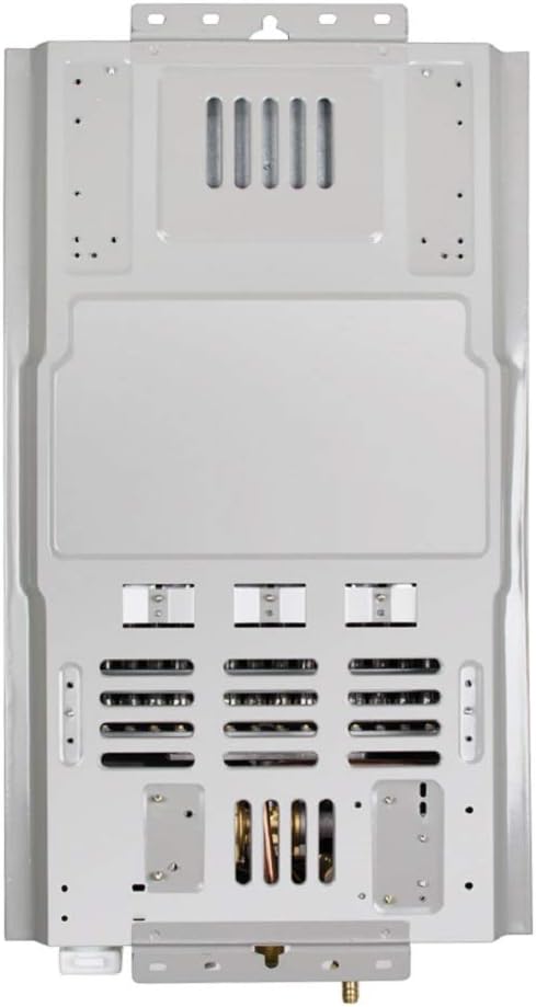 Back view of the tinsay 18L Tankless LPG Propane Gas Hot Water Heater showing mounting points
