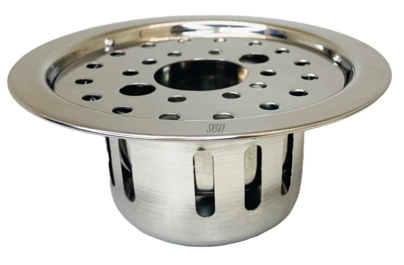 Buy SBD Stainless Steel Round Floor Drainer with Hole | Floor Drainer ...