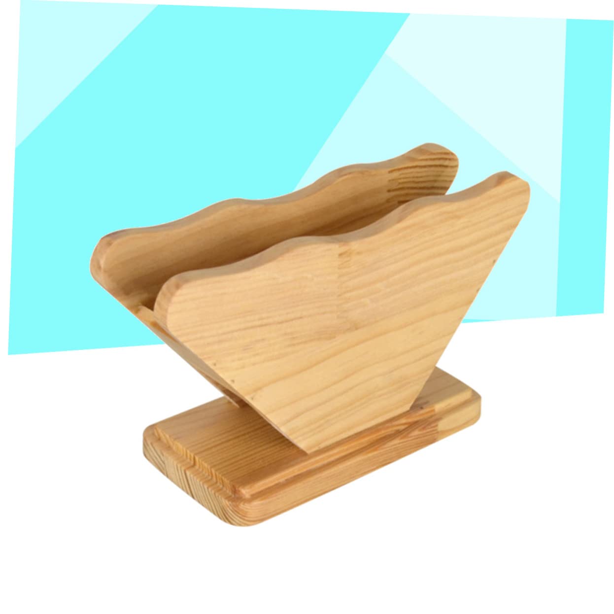 Alipis 2 Pz portafiltro per contenitore di stoccaggio del filtro di salviette di carta porta carta da filtro di di bambù Di legno