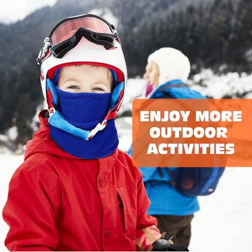 Thickened Kids Ski Mask Winter Hat, Heavy Weight Kids Balaclava Face Mask Windproof Fleece Caps for Child, Teenagers3