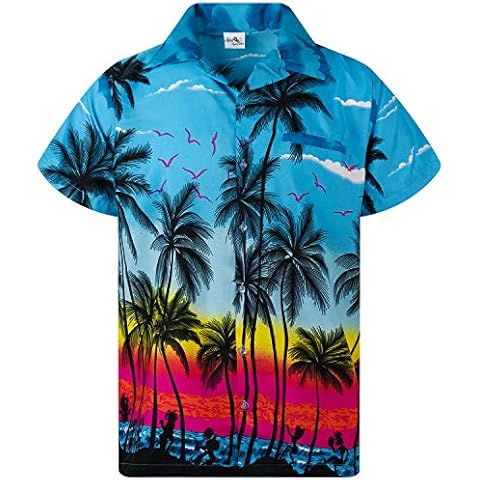 Camisa hawaiana para niños y niñas, diseño de palmeras Cover