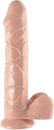 Pipedream Products Basix Rubber Works Mega Dildo, Flesh, 12 Inch, 11.2 Pound