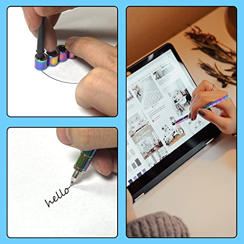 Ttzycc Magnetic Pen,Decompression Magnet Metal Pen,Fidget Pen With 13 Rings,Creative Toy Can Write,Intellectual Learning And Stress Reduction Gifts For Family Or Friends. #TOP3
