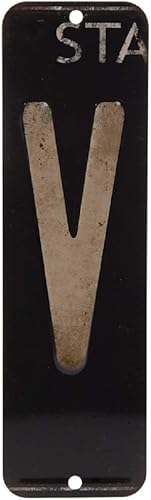 Generic Placa de matrícula retro antigua, alfabeto indiviidual con monograma de pared, con buzones de correo montados en la pared, Mancave, nombre o