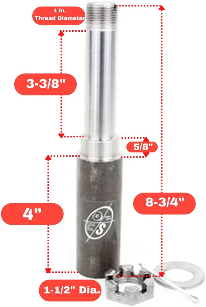 SOUTHWEST WHEEL R204BT8X BT8 Spindle & 5-4.5" Bolt Circle Trailer Hub