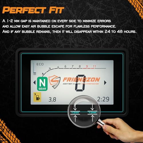 Image of FriendZon 9H Screen Guard for Honda SP 160 2025 || TFT Digital Display Instrument Cluster Protector || Anti Scratch || Anti Fingerprint || Water Resistant || HD Clear [Not Tempered Glass] (Pack of 1)
