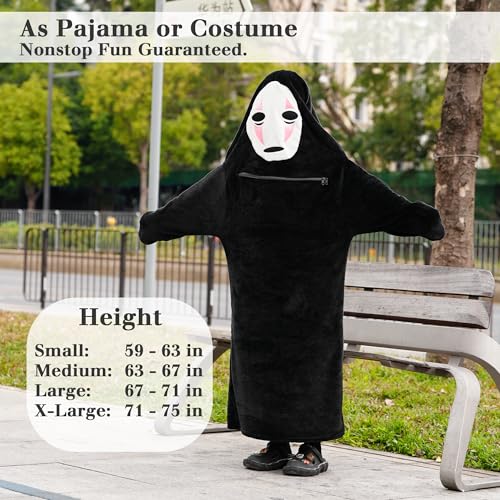 juju No Face Adult Onesie Pajamas for Women & Men - Ghostface Costume Onsie Mens Onesie - Onesie Adult Plus Size Onesie 5