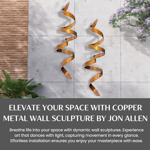 Statements2000 COPPER-WALL-TWIST Wall Twist Abstract Metal Wall Art thumb #3