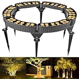 Outdoor Ring Tree Light,DC24V LED Tree Landscape Spotlight 3000K Warm White,IP67 Waterproof,Suitable for Palm Tree Lights 、Yard、Garden、 6Pack (Not Include DC24V Transformer)