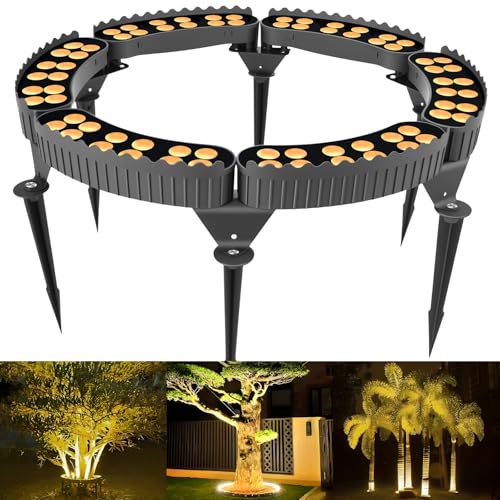 Luz de árbol para exteriores, luz LED DC24V para paisaje de árbol de 3000 K, IP67, apto para luces de palmera, patio,...