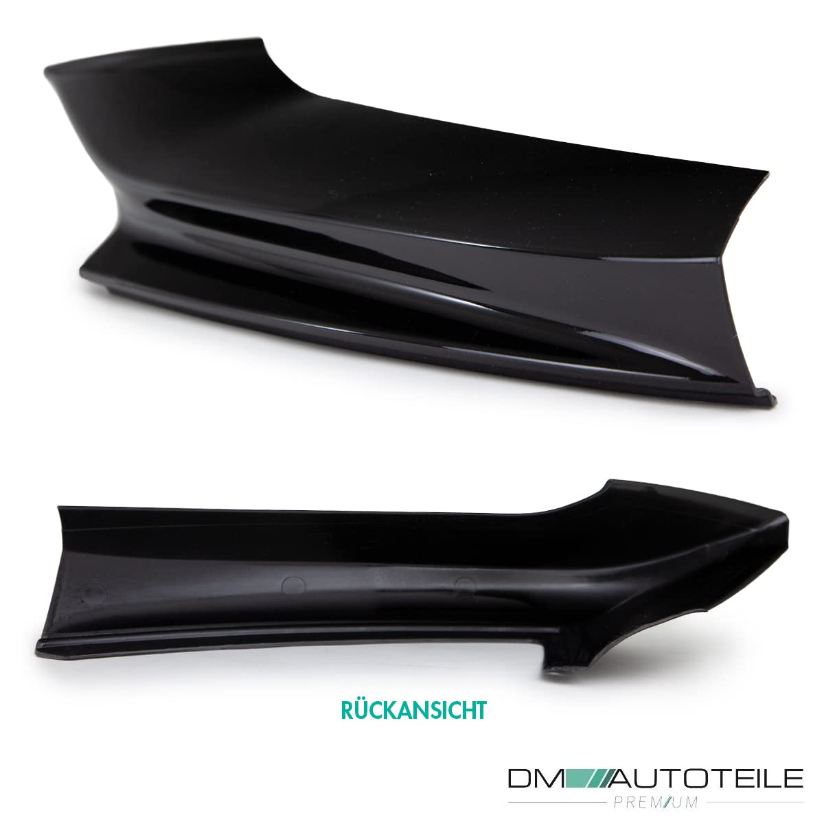 DM Autoteile 2-91469 Frontspoiler 3-teilig Lippe Sport-Performance Hochglanz schwarz kompatibel für BMW 5er F10 F11 M-Paket