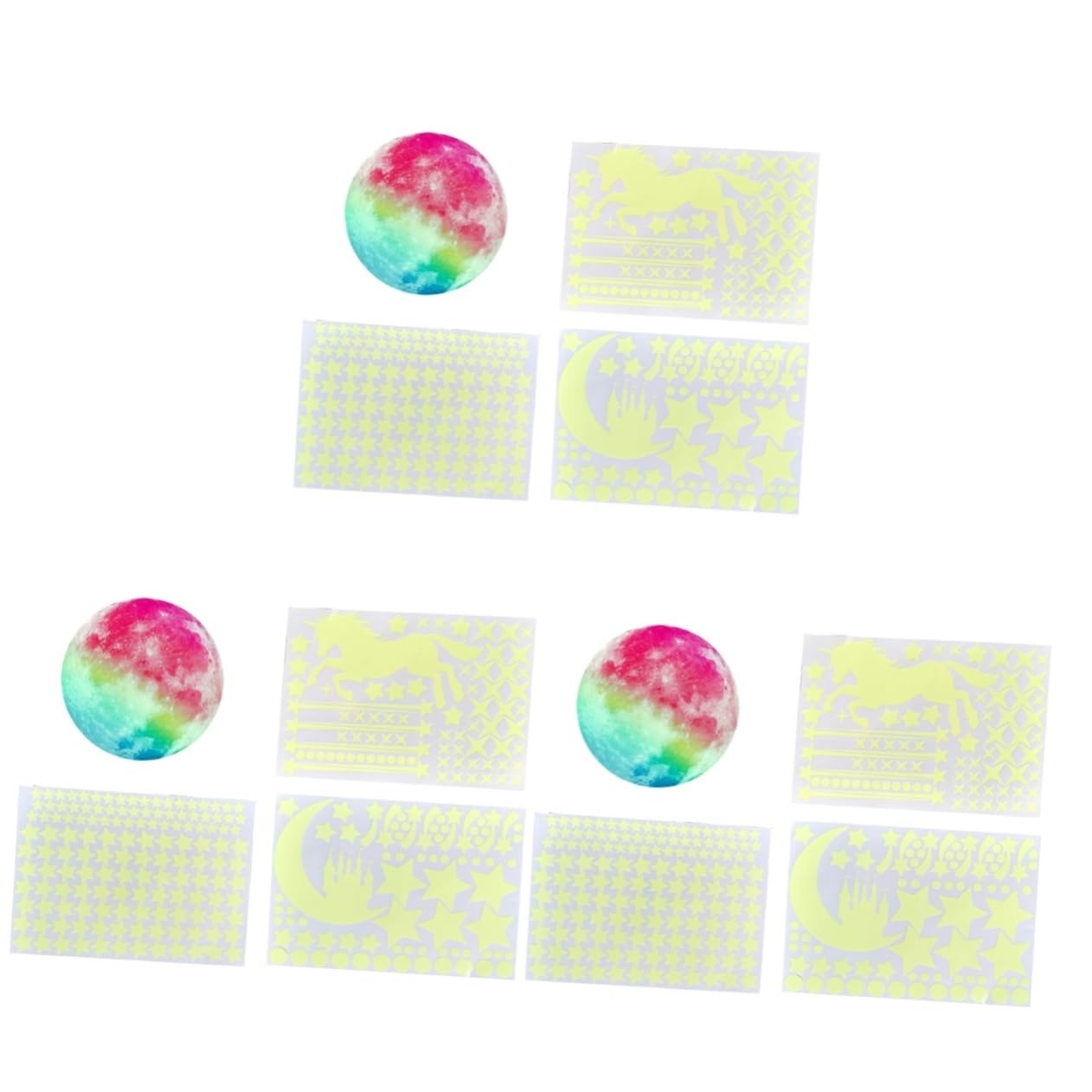 Autocollants de décoration pour fenêtres et murs lumineux pour rassurer la nuit