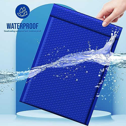 Image of Fuxury Large Bubble Mailers 10.5x16 inch 40 Pack Self Seal Padded Envelopes Waterproof Mailing Envelopes Bubble #5 Cushioning Padded Mailers for Small Business Packaging Royal Blue
