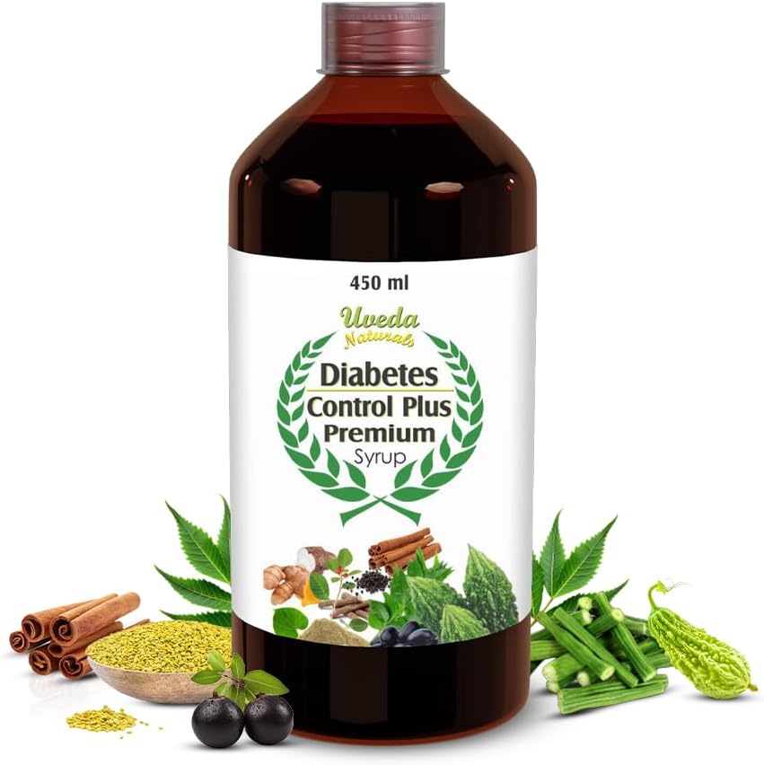 Uveda Naturals Diabetes Control Plus | Herbal Tonic | 450ml (1 Bottle)