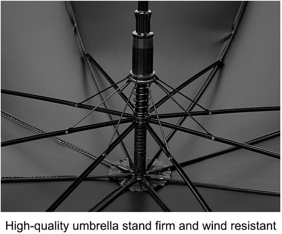 Wcxixo Golf Umbrella Automatic Open Golf Umbrella 42Inch Extra Large Waterproof Stick Mbrella Windproof Classic Sturdy Long Umbrella for Women Man Stick Umbrellas