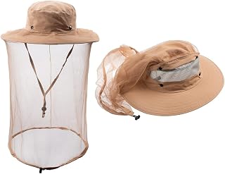 Bee Keeping Beekeeper Veil hat gnats Insect Bug Mosquito Hats Fishing Gardening Cap with Head net Netting mesh Hood