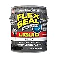 Flex Seal Liquid, 1 Gallon, Black, Liquid Rubber Coating Sealant, Waterproof, Flexible, Breathable, and UV Resistant, Roof Repair, Basements, RV, Campers, Trailers, Marine, EPDM, Masonry