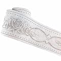 MULLSAN 5 Meters Rattan Flower 3D Peel and Stick Waterproof Wall Border Easy to Apply (White)