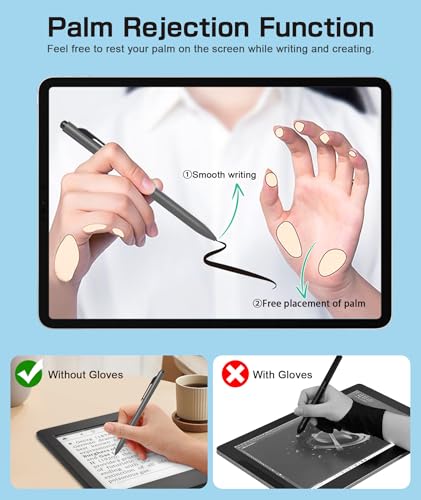 Stylet EMR pour Remarkable 2 stylo numérique gris avec fonction d'inclinaison