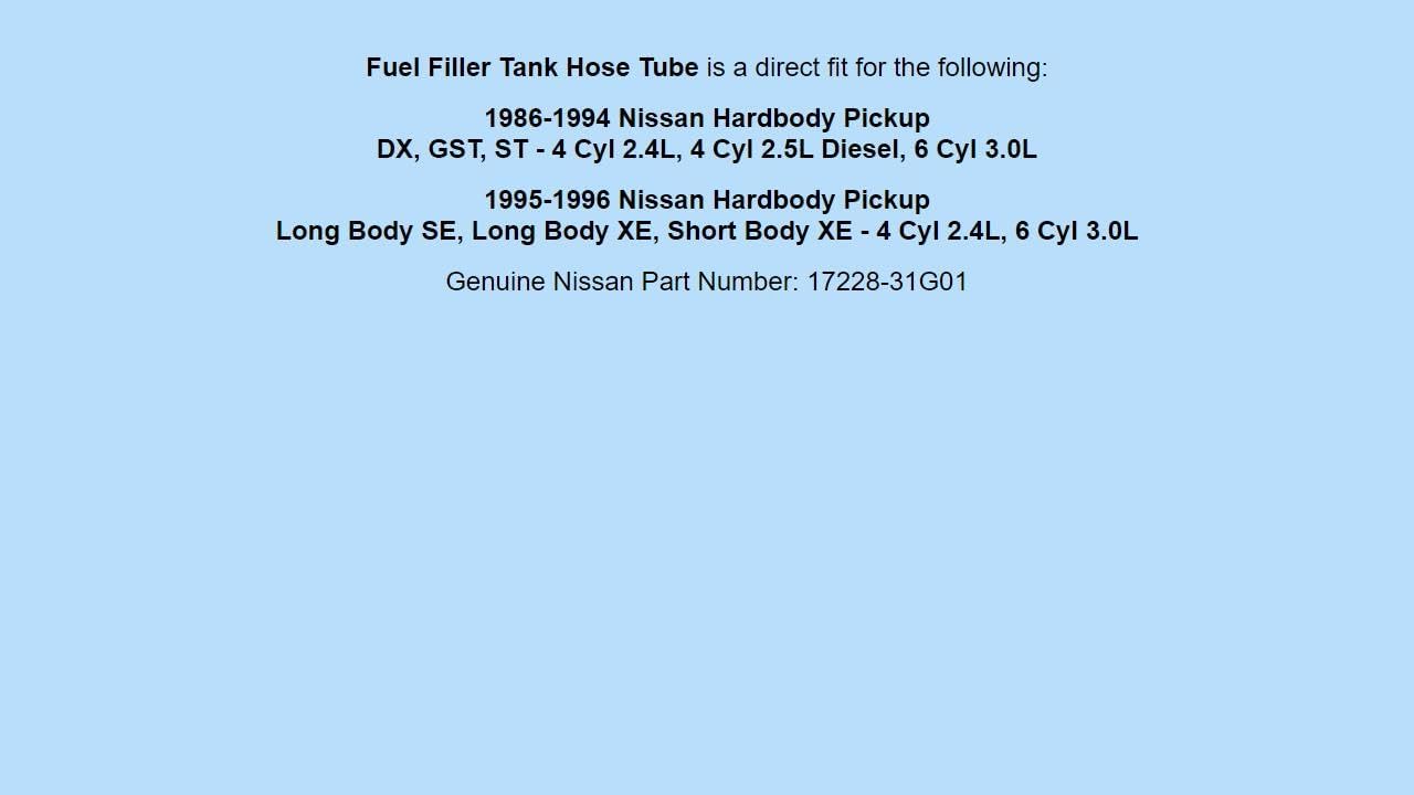 Generic Genuine OEM 17228-31G01 for NISSAN
