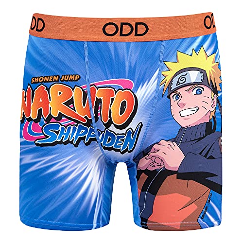 Odd Sox, Naruto Shippuden Character Anime Men's Underwear Boxer Briefs, Assorted