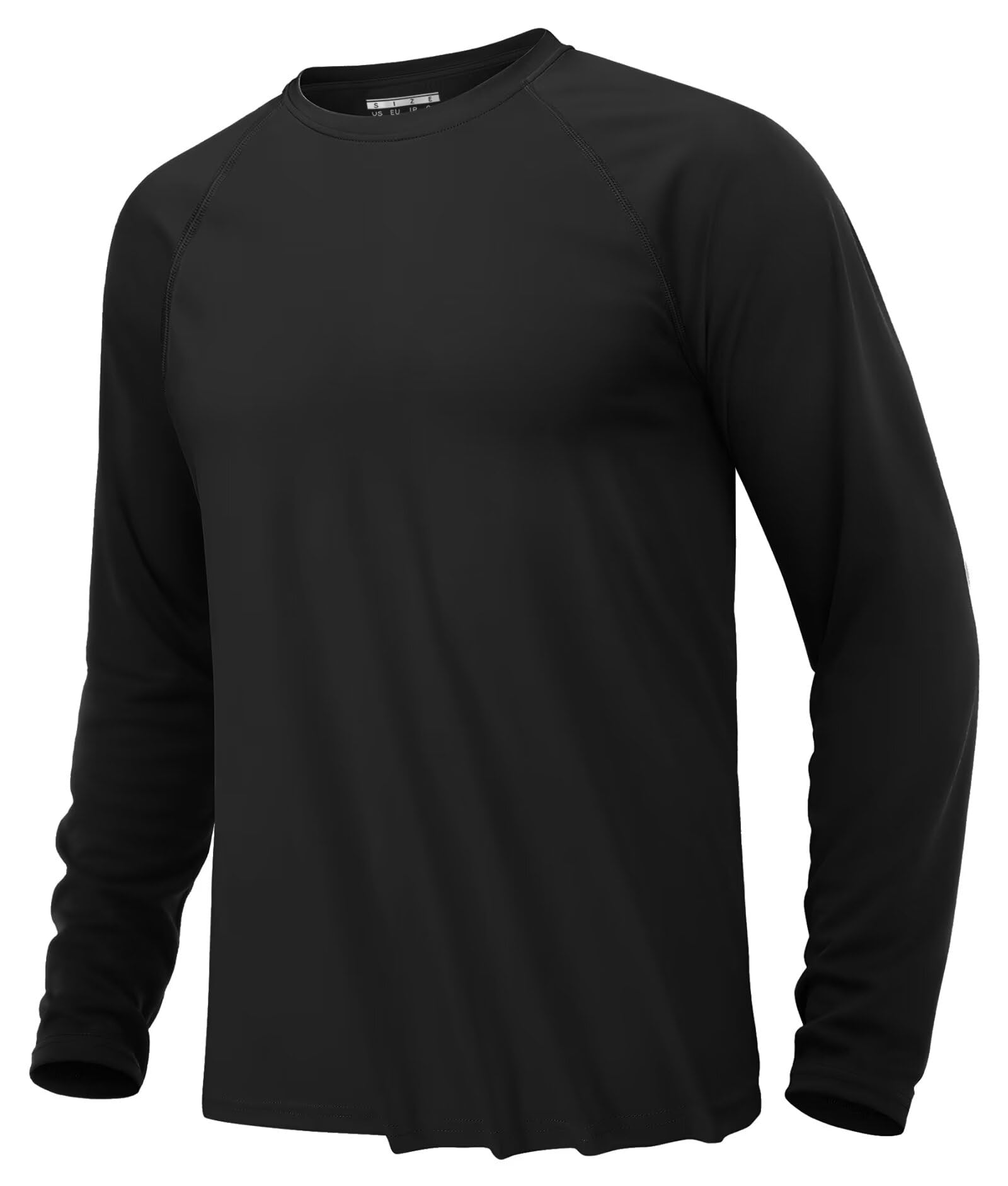 KEFITEVD T-Shirt Herren Langarm UV Schutz UPF 50+ Leicht Schnelltrocknend Funktionsshirt Sommer Surf Shirt Longsleeve Outdoor Shirt Laufshirt