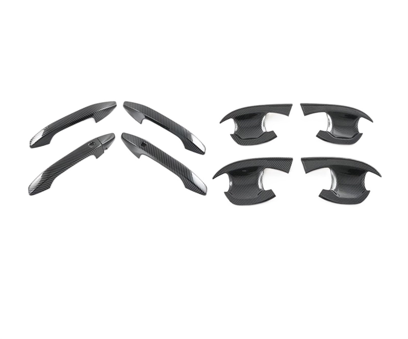Drezzo Car Exterior Door Handle for Kia for Sportage NQ5 2021 2022 Korean Version ABS Carbon for Fiber Style Door Handle Bowl Cover Cup Trim(Door Handle Bowl)