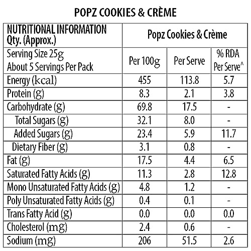 Image of Sundrop Popz -Cookie & Creme centre filled multigrain cereal |375g (125g Pack of 3)