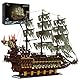 JMBricklayer Piratenschiff Bausteine 40101, Flying Dutchman Piratenschiff Klemmbausteine, Segelschiff Modellbausatz, Schiff Spielzeug Geschenke für Erwachsene und Jugen