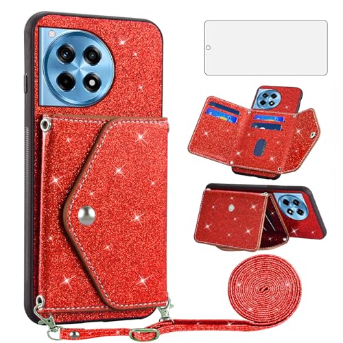 Coque Oneplus 12R Asuwish GLTSJB Rouge - Protection antichoc élégante