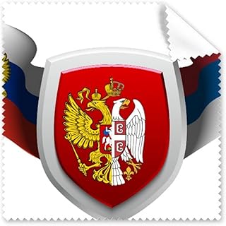 Serbia National Emblem Country Cleaning Cloth Phone Screen Glasses Cleaner 5pcs