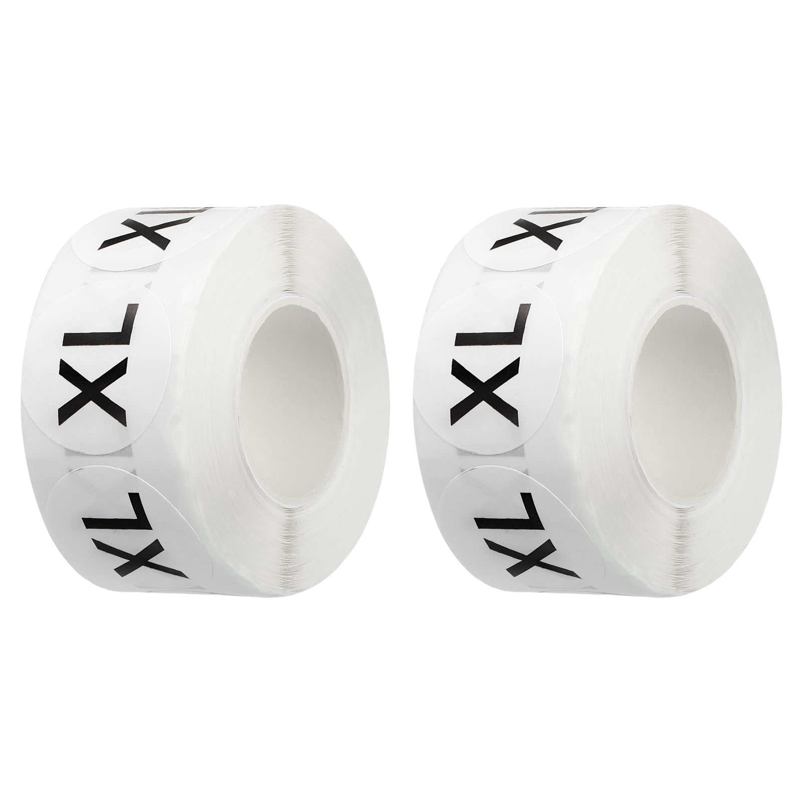 uxcell 1000 Pcs Clothing Size Stickers Labels Rolls 1 Inch Round Self Adhesive Apparel Stickers for Clothing T-Shirts Trousers Skirt Home Retail (XL)