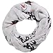D&Y Women's Snowman Holiday Print Loop Scarf