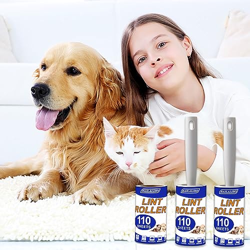 image for BAILALIBO Lint Roller, 330 Sheets Lint Rollers for Pet Hair Extra Stic