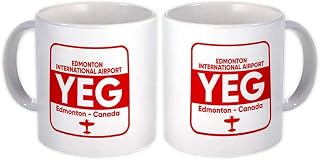 Canada Edmonton Airport Edmonton YEG : Gift Mug Travel Airline Pilot AIRPORT - White