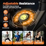 OWLSKY Exercise Bike with APP, Magnetic Resistance Indoor Cycling Bike, 300 lbs Capacity Quiet Stationary Bike for Home Gym Cardio Workout - Image 4