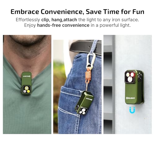 OLIGHT Oclip Pro EDC Flashlight Clip-on Rechargeable 500 Lumens Bundle IMINI 2 Keychain Light, 50 LMS Compact and Portable - image 4