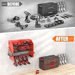 TORACK Power Tool Organizer Wall Mount, Cordless Drill Holder with 4 Slots - Image 7