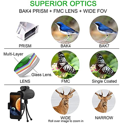 Monocular 10x42 HD impermeable que elimina imágenes borrosas en caza 2
