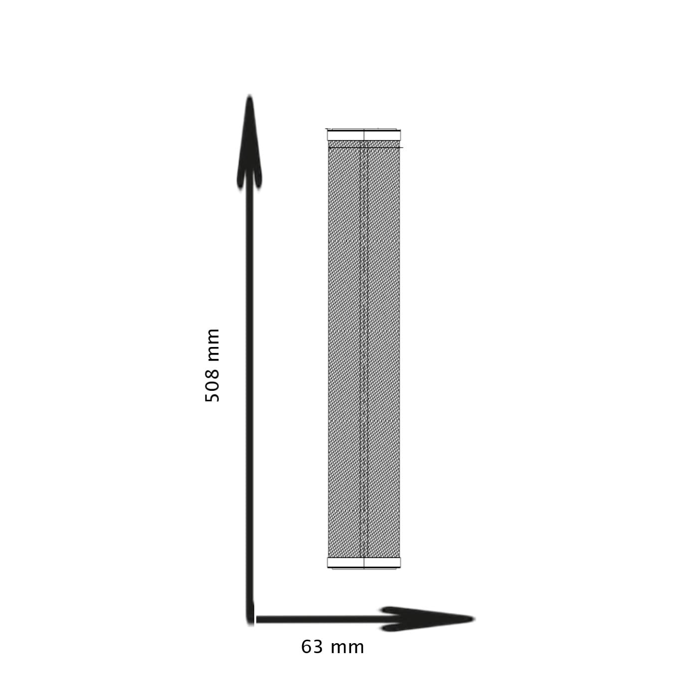 3x Bellerofonte Carbon Block CTO 20“ 5 Micron Filtro Acqua per sistemi ad osmosi inversa per tazza portafiltro standard