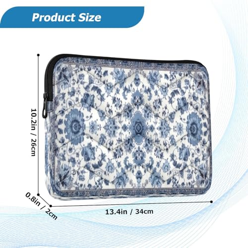 Funda azul floral bohemia para portátil 13-14 pulgadas miniatura 3