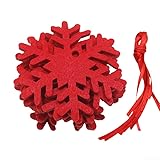 Photo Gallery zwequipint 20 ciondoli in feltro per albero di natale, decorazioni da appendere, per fai da te, decorazioni per la casa, con anello per appenderlo, colore: rosso (fiocco di neve) Photo Gallery zwequipint 20 ciondoli in feltro per albero di natale, decorazioni da appendere, per fai da te, decorazioni per la casa, con anello per appenderlo, colore: rosso (fiocco di neve)